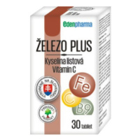 EDENPHARMA Železo plus 30 tabliet