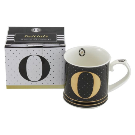HOME ELEMENTS Porcelánový hrnček – Písmeno O