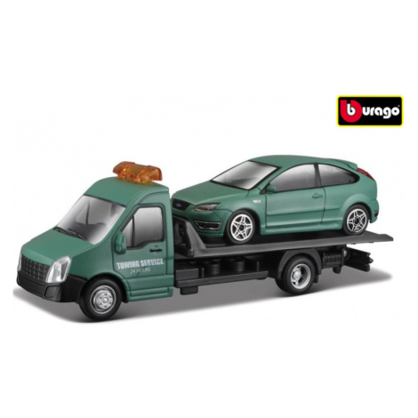 Bburago 1:43 Odťahovka + Ford Focus ST zelené Wiky
