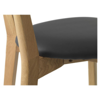 Furniria Dizajnová barová stolička Kian prírodná - čierna