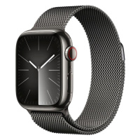 APPLE WATCH SERIES 9 GPS + CELLULAR 41MM GRAPHITE STAINLESS STEEL CASE GRAPH.MILANESE LOOP,MRJA3