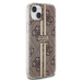 Guess IML 4G Gold Stripe Zadný Kryt pre iPhone 15 Brown