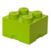 LEGO® úložný box 4 - svetlo zelená 250 x 250 x 180 mm