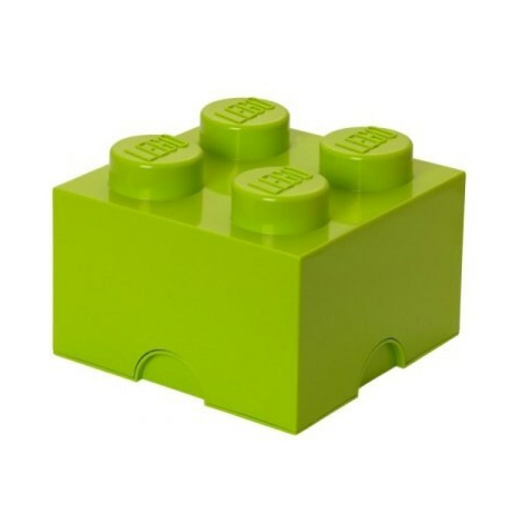 LEGO® úložný box 4 - svetlo zelená 250 x 250 x 180 mm