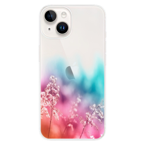 Odolné silikónové puzdro iSaprio - Rainbow Grass - iPhone 15 Plus