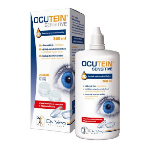 OCUTEIN Sensitive da vinci roztok na kontaktné šošovky 360 ml + puzdro na šošovky