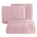 Klasický ružový uterák DAMLA s jemným pásom Rozmer: 70 x 140 cm
