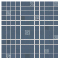 Mozaika Rako Up tmavo modrá 30x30 cm lesk WDM0U511.1