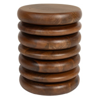 Stolička v tmavoprírodnej farbe Disc – Zuiver