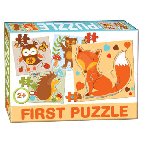 Dohány puzzle 4-obrázkové Baby First Lesné zvieratká 639-5 DOHÁNY