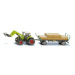 SIKU Farmer - Traktor s balíkovacím nadstavcom a vlekom 1:50