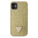 Guess Rhinestones Triangle Metal Logo Kryt pre iPhone 11 Gold