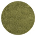 Kusový koberec Dream Shaggy 4000 Green kruh Rozmery koberca: 80x80 kruh