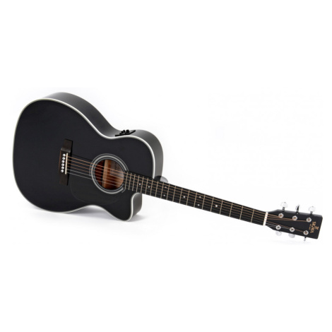Sigma Guitars 000MC-1E-BK - Čierny vysoký lesk