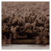 Kusový koberec Life Shaggy 1500 brown kruh Rozmery koberca: 120x120 kruh