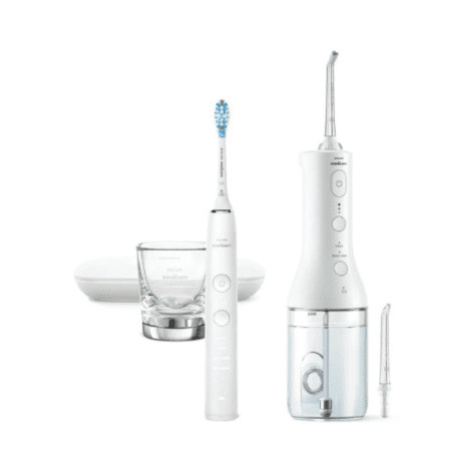 PHILIPS SONICARE DiamondClean 9000 + power flosser white combo HX3886/41 set