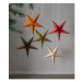 Oranžová vianočná svetelná dekorácia Star Trading Diva, ø 60 cm