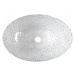 SAPHO - PURUS gravírované sklenené umývadlo na dosku 50x36 cm, číre sklo TY305CL