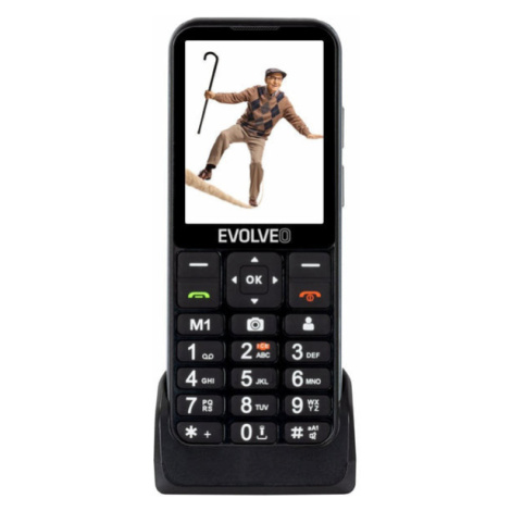 Tlačidlový telefón Evolveo EasyPhone LT, čierna