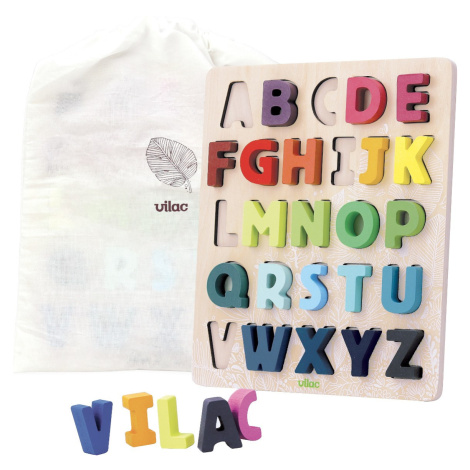 Vkládací puzzle abeceda ADRIEN vícebarevné Vilac