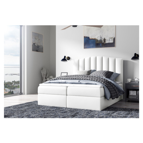 Expedo Čalúnená posteľ boxspring LINDE + topper, 140x200, madryt 920