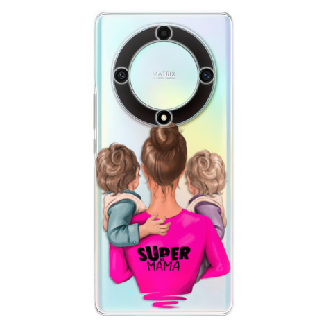 Odolné silikónové puzdro iSaprio - Super Mama - Two Boys - Honor Magic5 Lite 5G