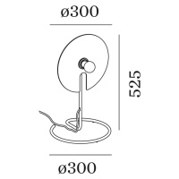 WEVER & DUCRÉ Zrkadlová stolová lampa 1.0 čierna/zlatá