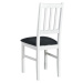 Sconto Jedálenská stolička BOLS 4 biela/čierna