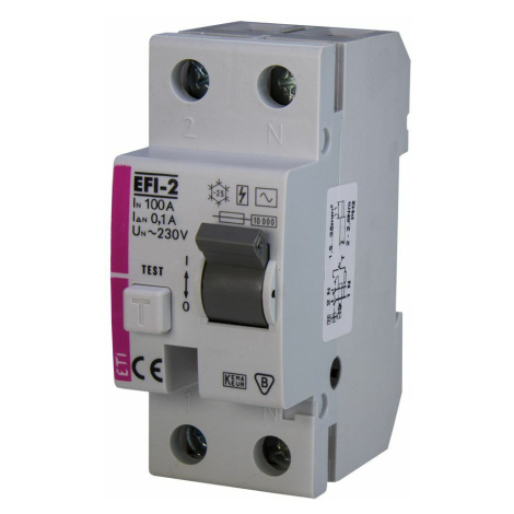 Chránič prúdový EFI-2 2p AC 100/0,1 10kA (ETI)