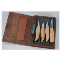 BeaverCraft Wood Carving Set S07 Book Basic Set 4 nože darčekové balenie