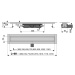 Alcadrain Podlahový žľab bez okraja s roštom na vloženie dlažby APZ115-750 APZ115-750