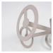 Sivo-béžový kovový vešiak Circle – Spinder Design