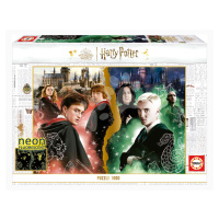 Puzzle Harry Potter 2 Neon Educa 1000 dielov a Fix lepidlo svietiace EDU19489