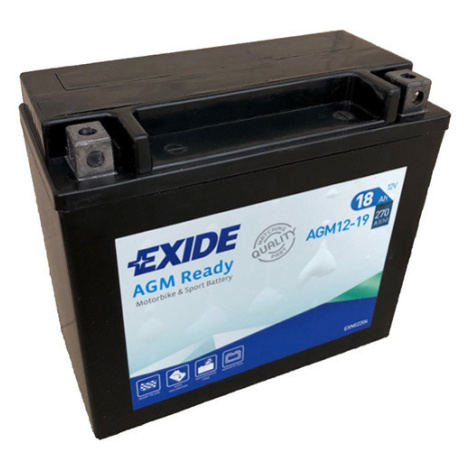 EXIDE AGM12-19 motobatéria AGM 12 V, 18 Ah, 270 A, AGM12-19