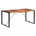 Jedálenský stôl masívne drevo / kov Dekorhome 180x90x75 cm,Jedálenský stôl masívne drevo / kov D