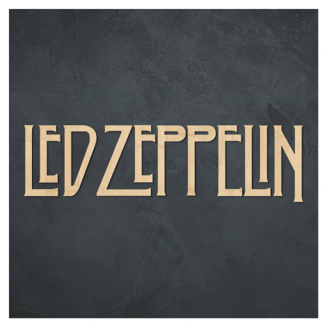 Drevený obraz - Logo Led Zeppelin, Javor