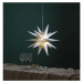 Biela vonkajšia svetelná dekorácia s vianočným motívom Alice – Star Trading