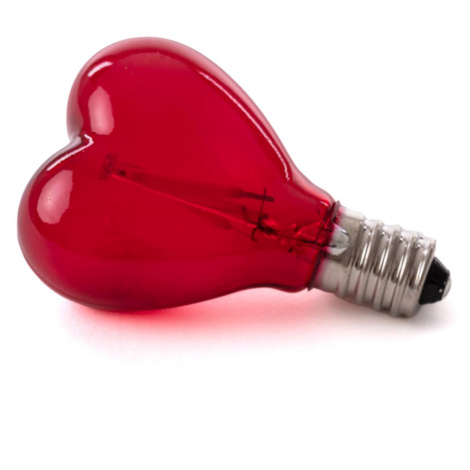 E14 1W LED žiarovka 5V Mouse Lamp, srdce červená SELETTI