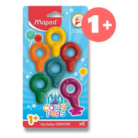 Moje prvé voskovky pre najmenších Baby Crayons Maped 6 farieb