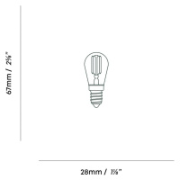 Žiarovka Tala LED E14, 2 W, tónované sklo, 2 200 K, 120 lm