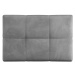 Sivý zamatový modul pohovky Rome Velvet - Cosmopolitan Design