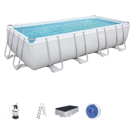 Obdĺžnikový bazén s rámom a pieskovou filtráciou  4,88X2,44X1,22M 56671 Bestway