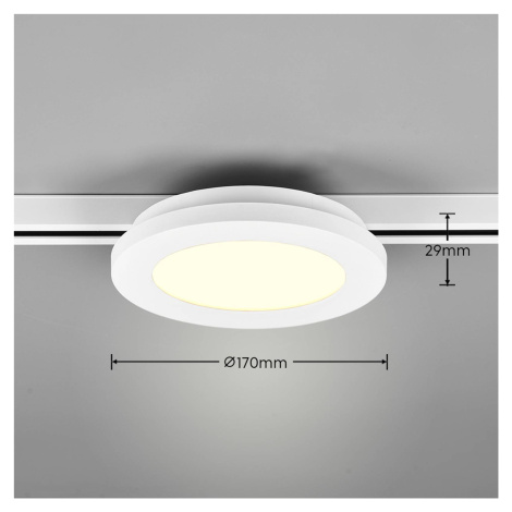 LED stropné svietidlo Camillus DUOline, Ø 17 cm, biele TRIO