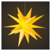 18-cípa XL plastová hviezda do exteriéru – žltá