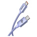 Baseus Nabíjací kábel USB-C/ USB-C 100W 2m, Fialový