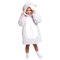Cozy Noxxiez CH301 Králik - hrejivá televízna mikinová deka s kapucňou pre deti 3-6 rokov