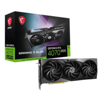 MSI VGA NVIDIA GeForce RTX 4070 SUPER 12G GAMING X SLIM, 12G GDDR6X, 3xDP, 1xHDMI