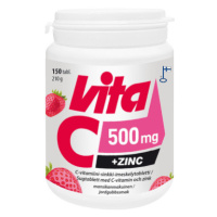 VITABALANS Vita C 500 mg + zinok s jahodovou príchuťou 150 tabliet