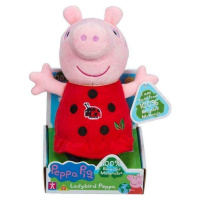 TM Toys Peppa Pig plyšová Peppa lienka 20 cm