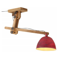 vidaXL Závesná lampa 25 W šmuhovaná červená 105x30x65-108cm E27